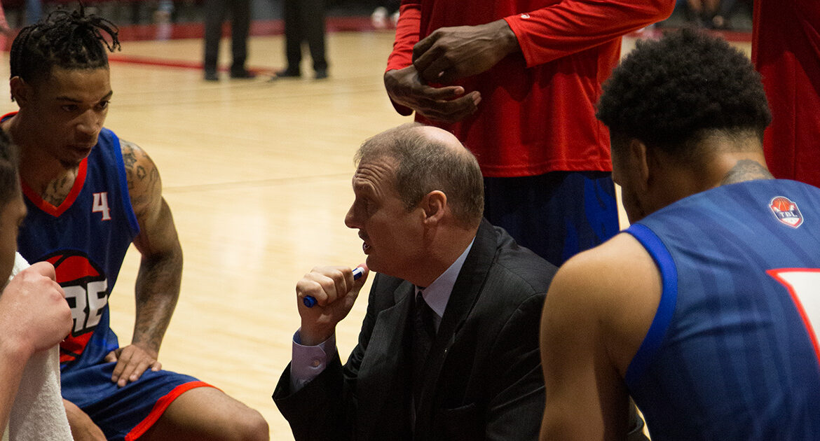 Mark Dannhoff in huddle