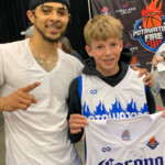 Tevin Foster gifts his game jersey to 13-year old Wyatt Nix of Lawton, Okla. Fire vs Lightning highlights